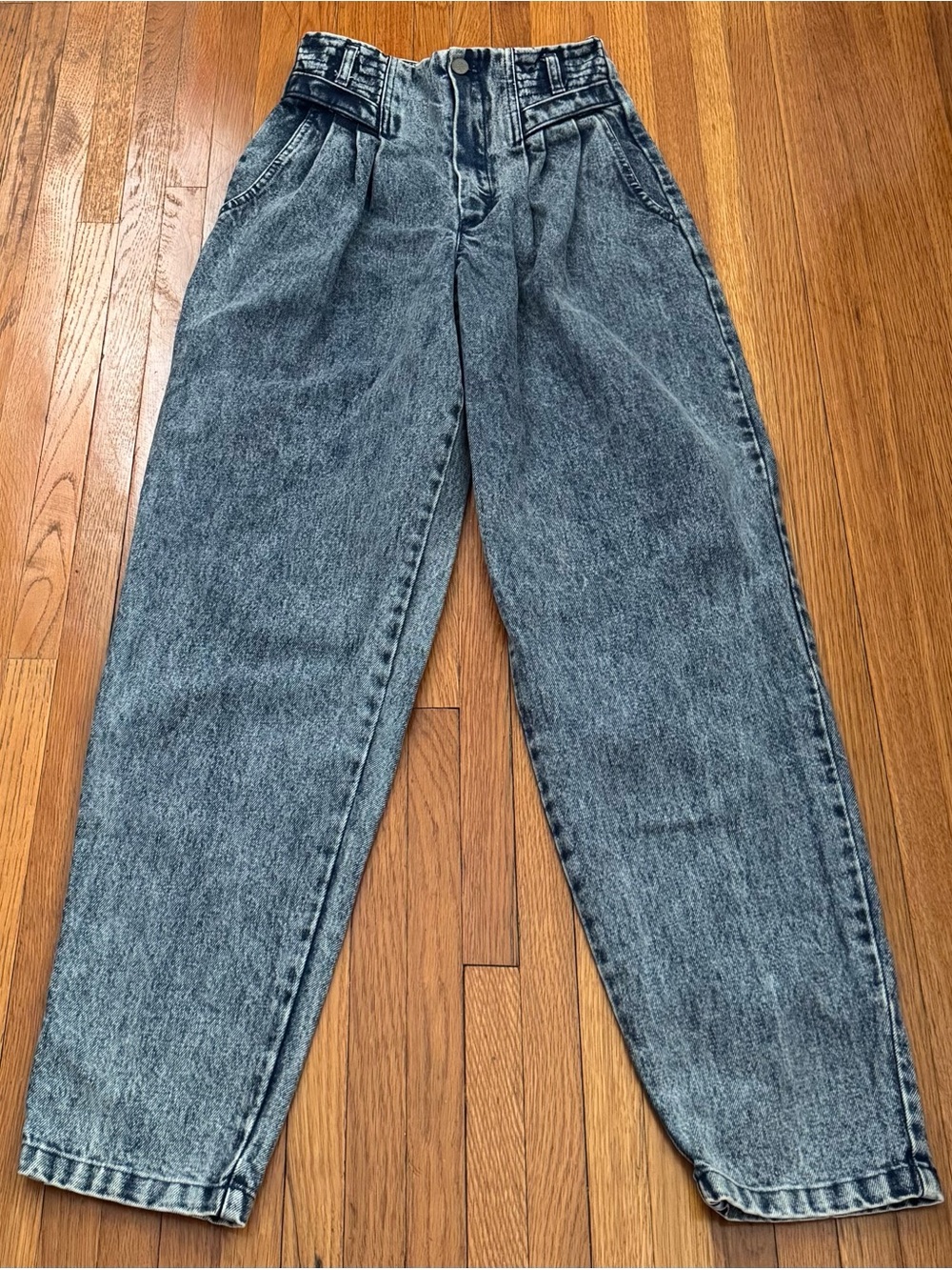 Vintage S.B. II by Bitterman High-Waist washed blue Relaxed Fit Jeans, size 24